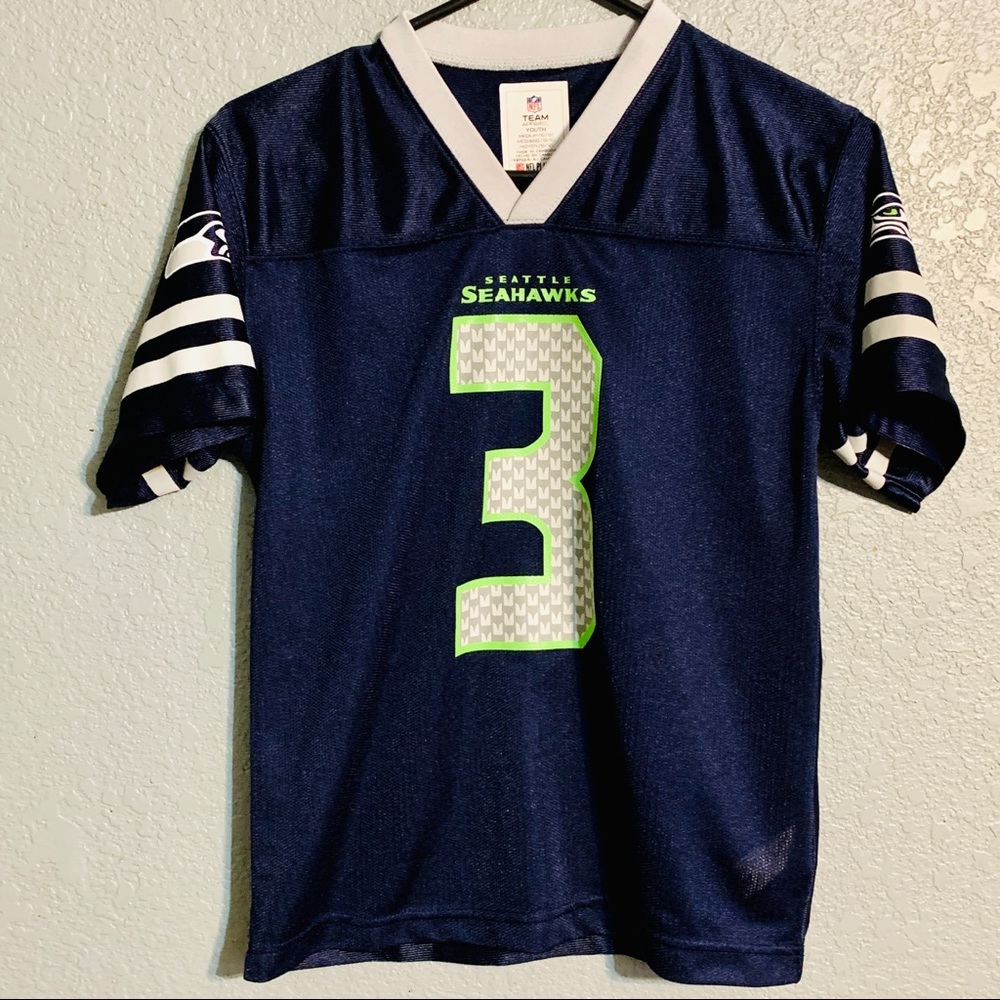 Boys NFL Seattle Seahawks Wilson Jersey (M)